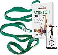 OPTP Original Stretch Out Strap with Exercise Book - Top Physical Therapy, Yoga & Flexibility Stretching Tool, Made in USA