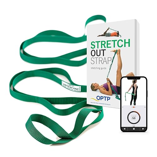 OPTP The Original Stretch Out Strap with Exercise Book, for