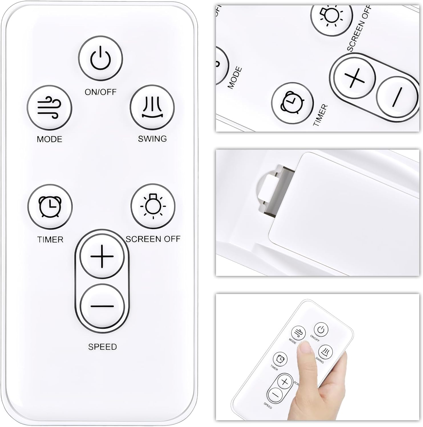 Replacement Remote for Candy Fan CDS-FED2050T(W)-US