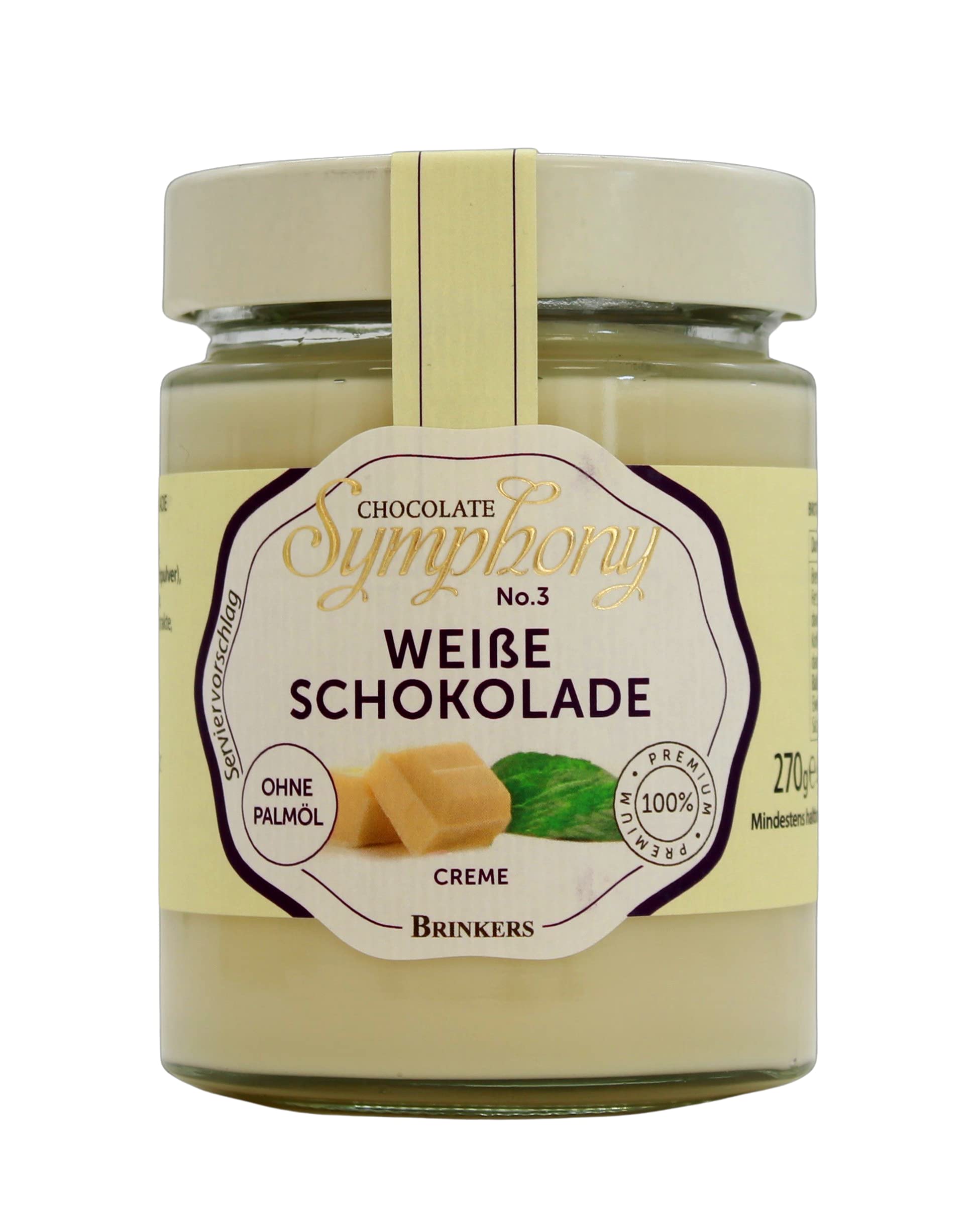 Brinkers Chocolate Symphony No.3 weiße Schokolade Creme, 6er Pack (6 x 270g)