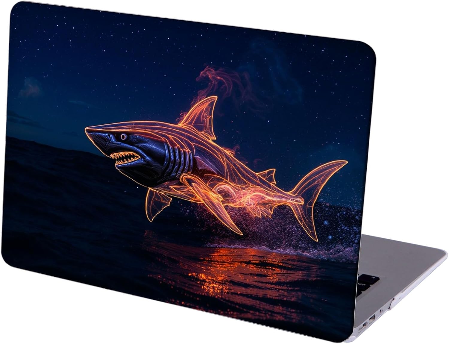 Compatible with MacBook Neo 13-inch, Hard Shell Case with Keyboard Cover and Screen Protector (A3404 A18 Pro chip, 2026 Release) - Shark Attack MC21168