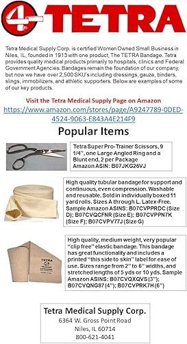 Miniatura 4 de Tetra -Grip Vendaje de soporte elástico tubular tamaño C, 2 ¾" x 11 Yd sin látex, un rollo de 11 yardas por caja