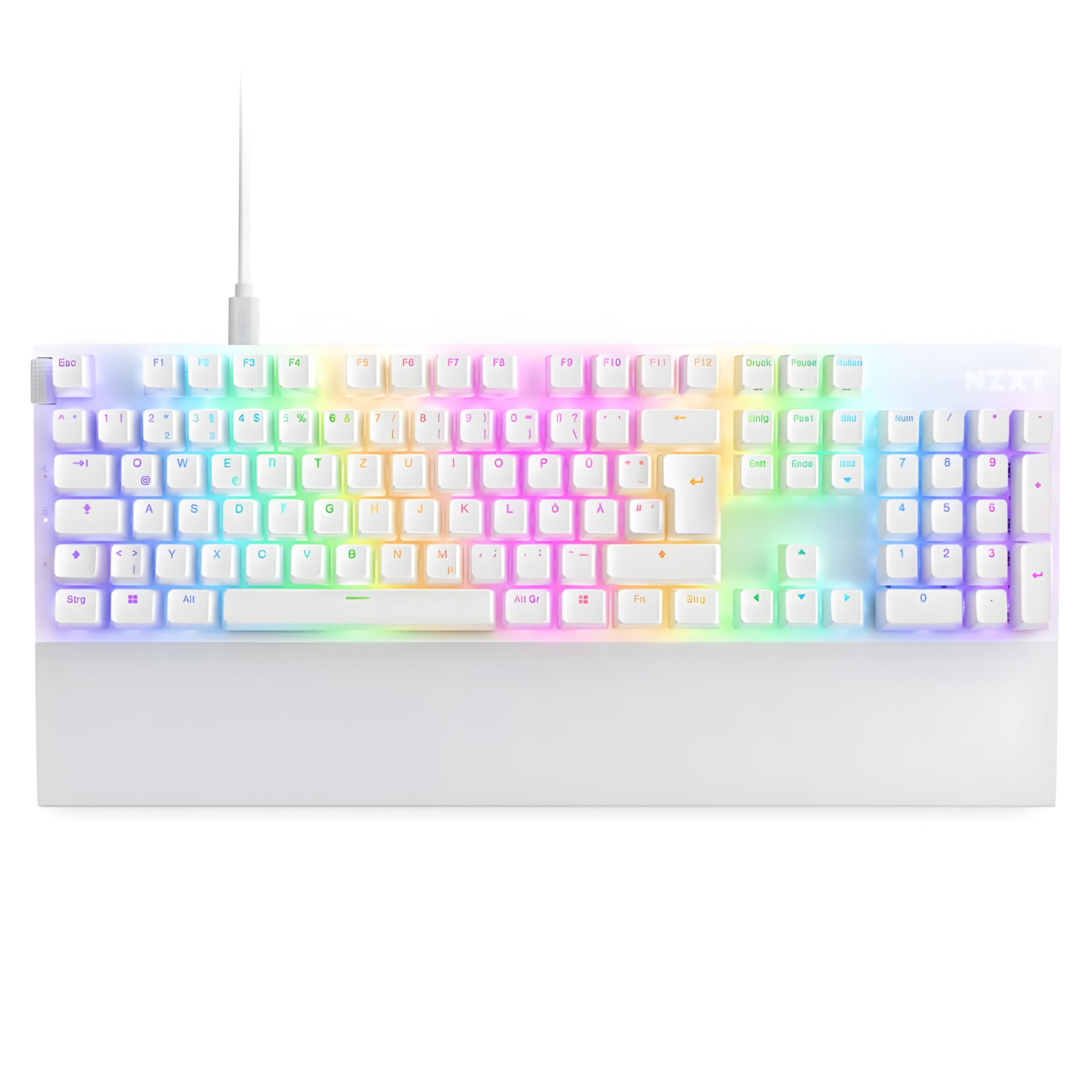 NZXT Function 2-2024 Full-Size Optical Gaming Keyboard | Illuminated RGB | 8K Polling Rate | Linear Optical Switches | Adjustable Actuation | Hot Swappable | Wrist Rest | Black UK (QWERTY) — view 33
