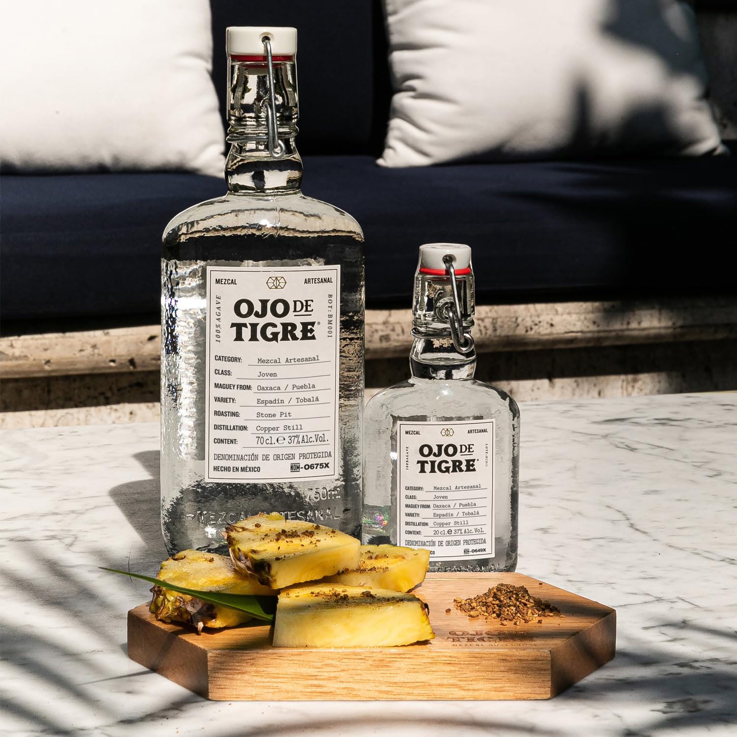 Ojo de Tigre Mezcal Artesanal Joven 100% Agave 37% Vol. 0,7l