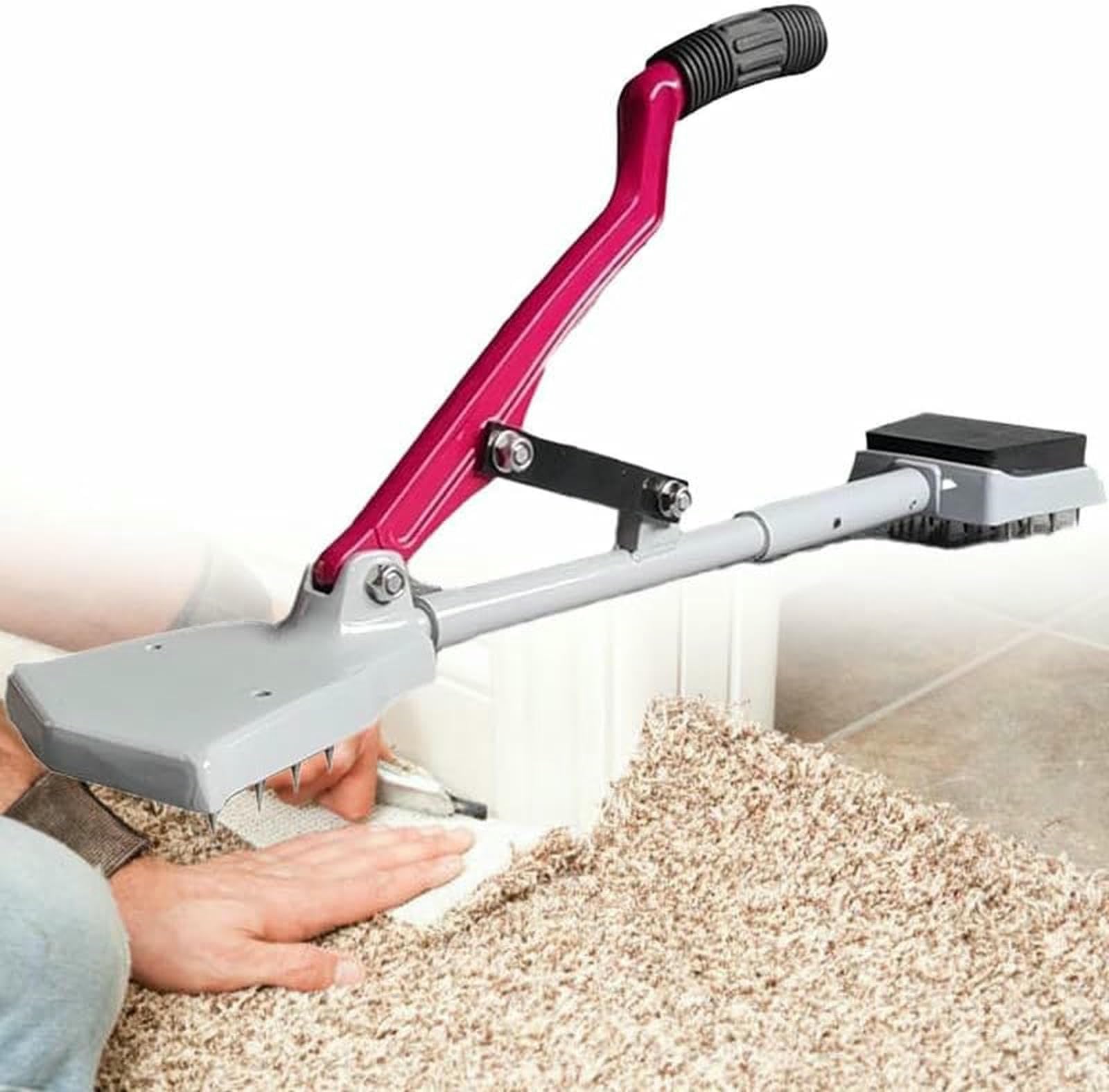 Outil de trame de tapis pour poser la moquette sans douleur grâce au manche télescopique
