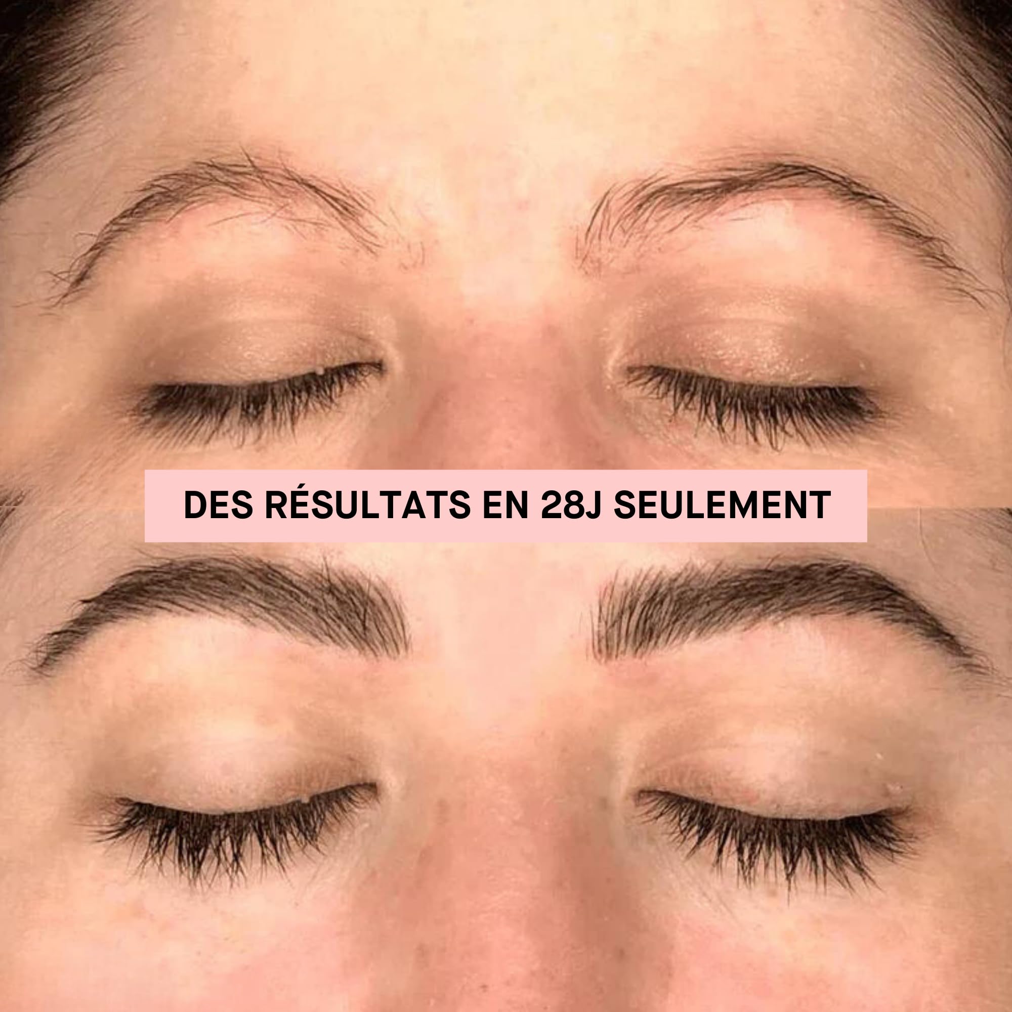 ROSEBROW Advanced Sérum de Croissance pour Sourcils Naturel par ROSEGOLD, Serum Sourcils Pousse + Fournis + Longs + Épais, Fabriqué en France, Sans Hormone, Vegan (Cure 1 Mois - 1 x 3 ml)