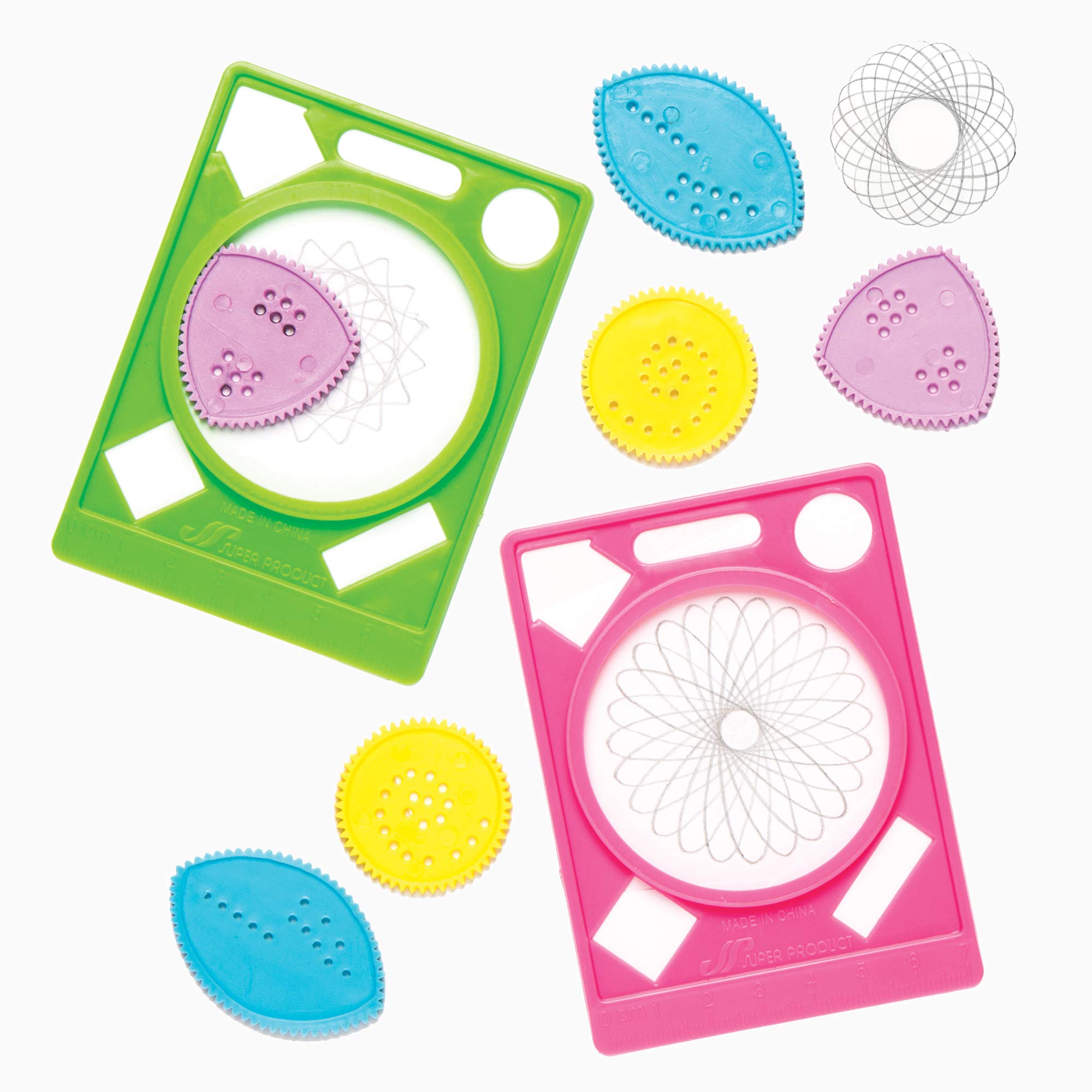 Baker Ross AR493 Pattern Creator Stencils (Pack Of 4) To Create Pictures & Designs