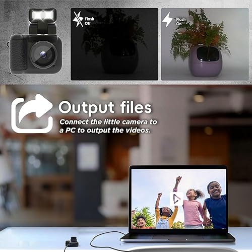 Miniatura 5 de Cámara digital con pantalla LCD de 1.4 pulgadas 1080P 32GB Base de carga de tarjeta Monoreflexes en forma de CMOS Grabadora de video portátil