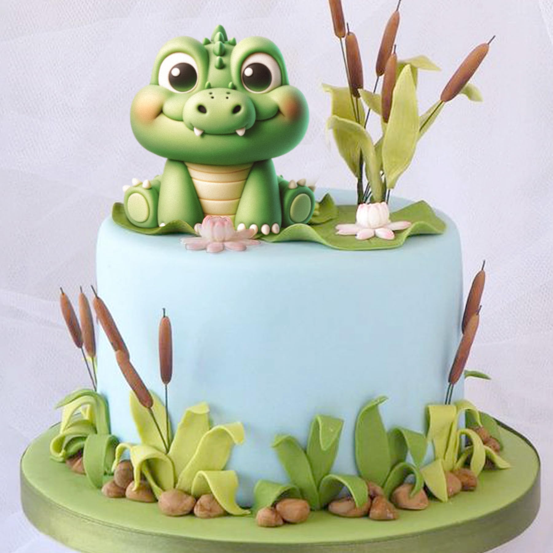 16 Stück Mini-Krokodil Figuren Aus Harz – Niedliche Tier-Deko Für Kuchen, Feengarten & Puppenhaus