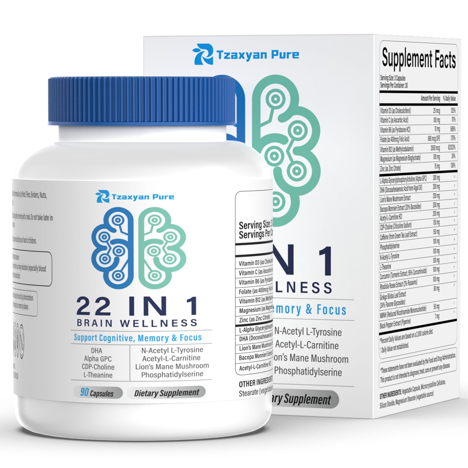 Brain Supplements Memory Focus 22