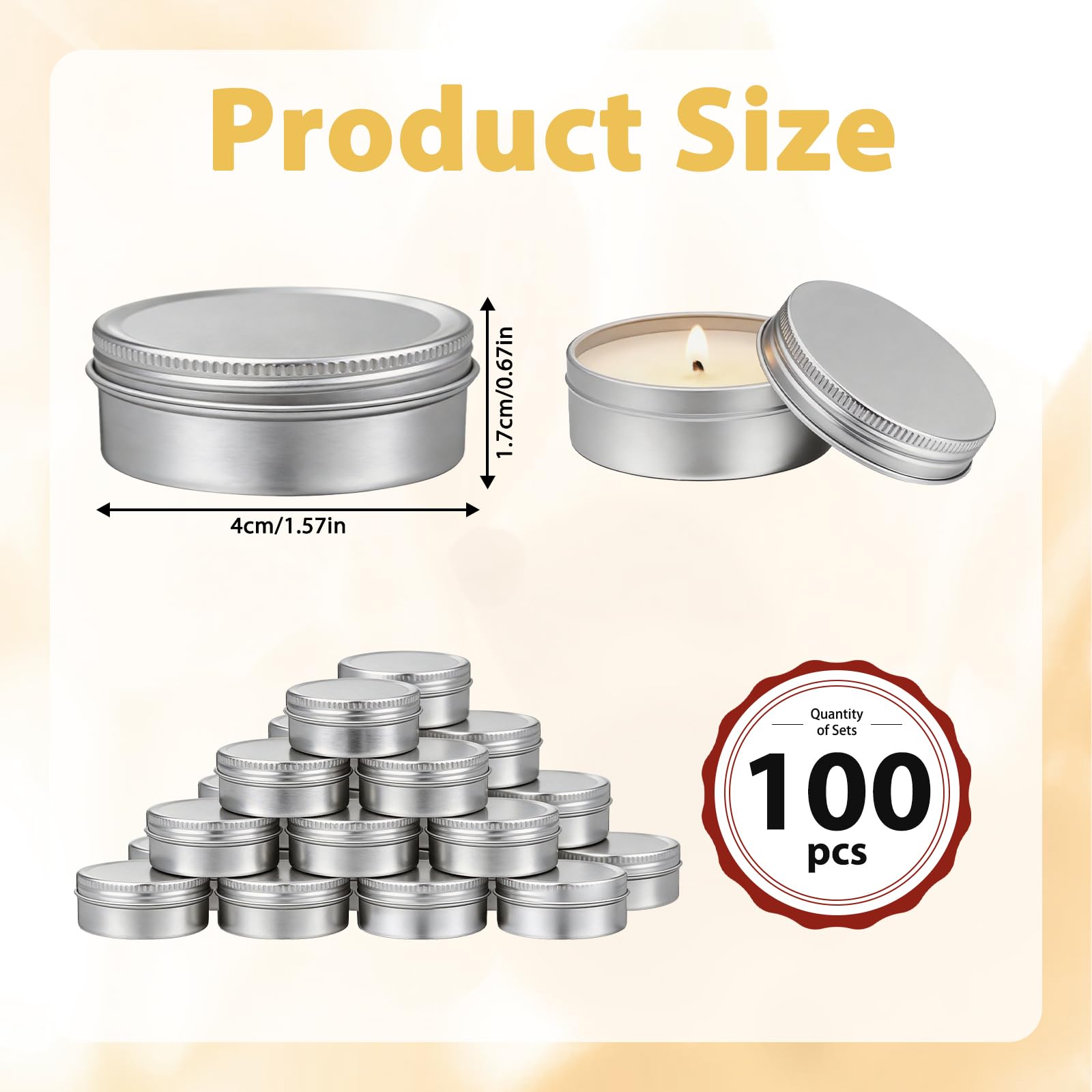 Mini-Soja-Kerzen-Set, 28 g, 100 Stück, Mini-Rosenduft, Hochzeitsgeschenke für Gäste, Gastgeschenke und Geschenke, perfekt für Hochzeit, Babyparty, Geburtstag, Heimdekoration und