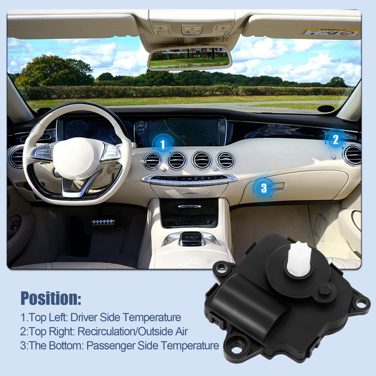 Vent Car Ac Blowing Hot Air On Driver Side Ac Actuator HVAC