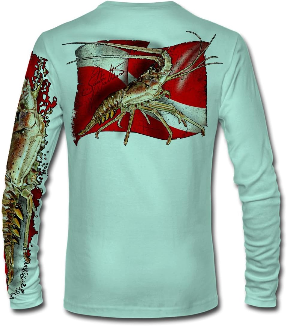 High Performance Lobster Dive Flag UPF 50+ Fishing Shirt (JM003)