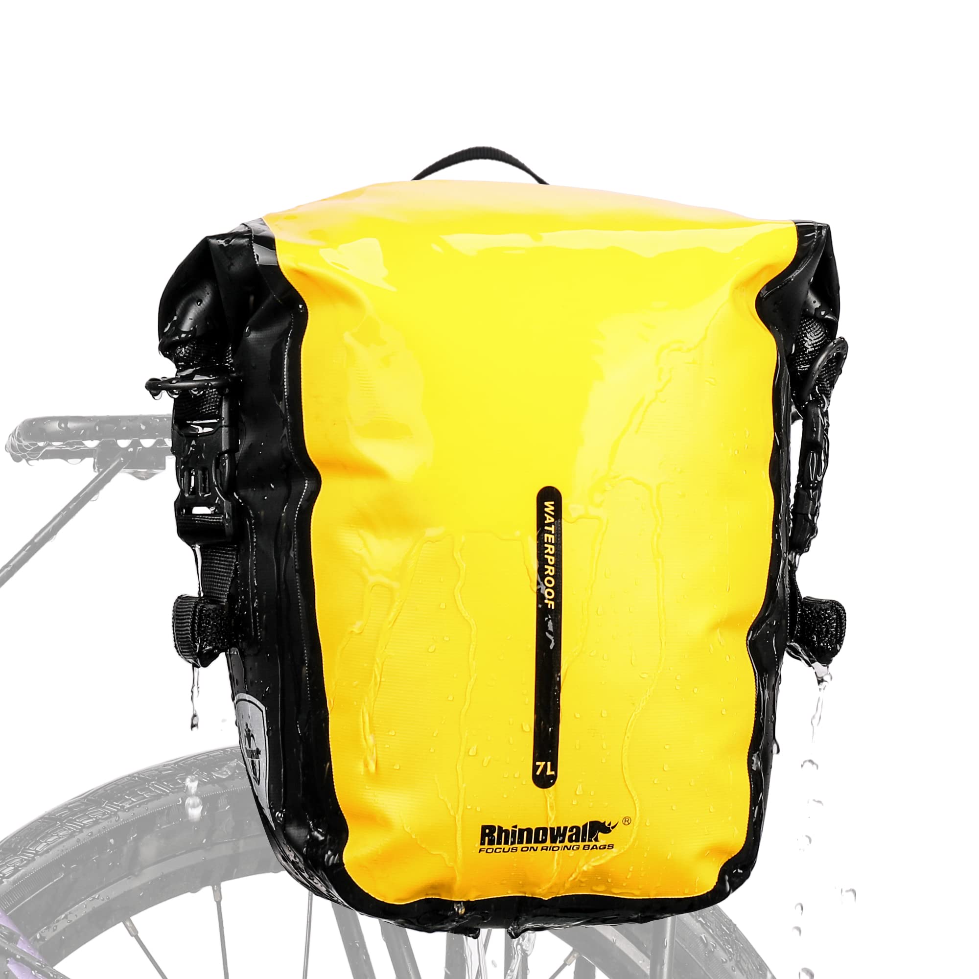 Amazon | Rhinowalk 自転車 パニアバッグ 防水 7L大容量サイドバッグ