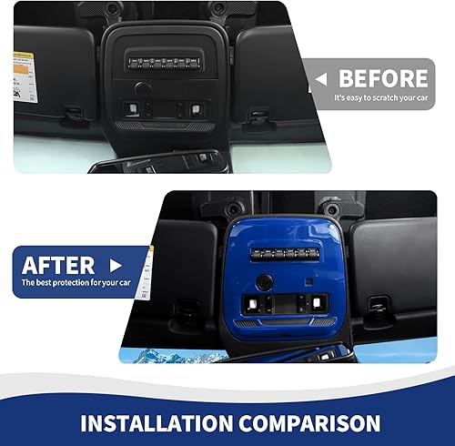 Miniatura 5 de RAZPOY Cubierta para panel de luz de lectura frontal Bronco compatible con accesorios interiores de Ford Bronco 2021 2022, 2 puertas, 4 puertas,