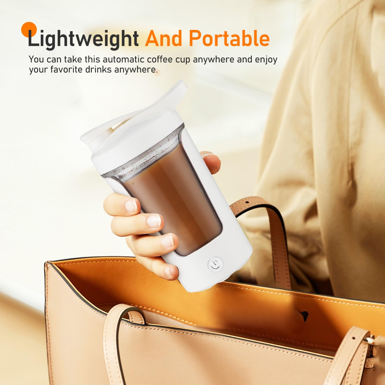 Bouteille Shaker Électrique Rechargeable pour Protéines et Boisson Tasse Mixeur Automatique Portable Agitateur Automatique PP et Abs Préparation Rapide pour Utilisateurs Actifs