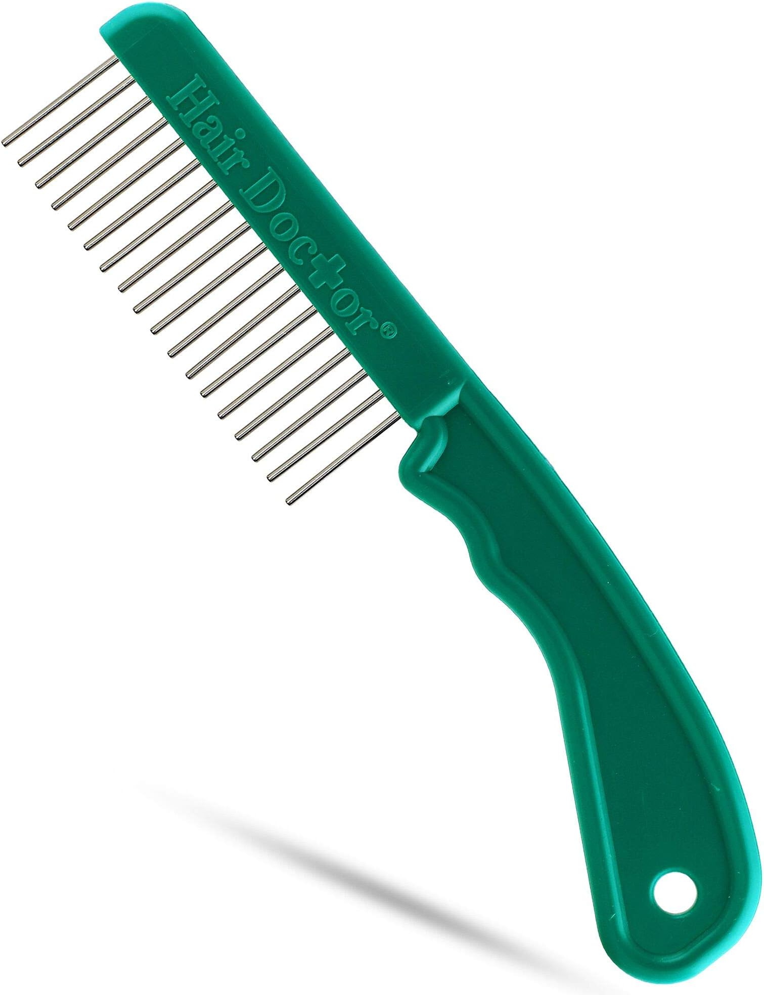 The Hair Doctor Extra Long Tooth Hair Comb 1¼ Inch - With Handle