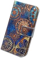 Vista 8 de Funda para Galaxy A03S, Samsung A03s, magníficos colores circulares Mandala Funda de cuero con tapa para teléfono con ranura para tarjeta Soporte