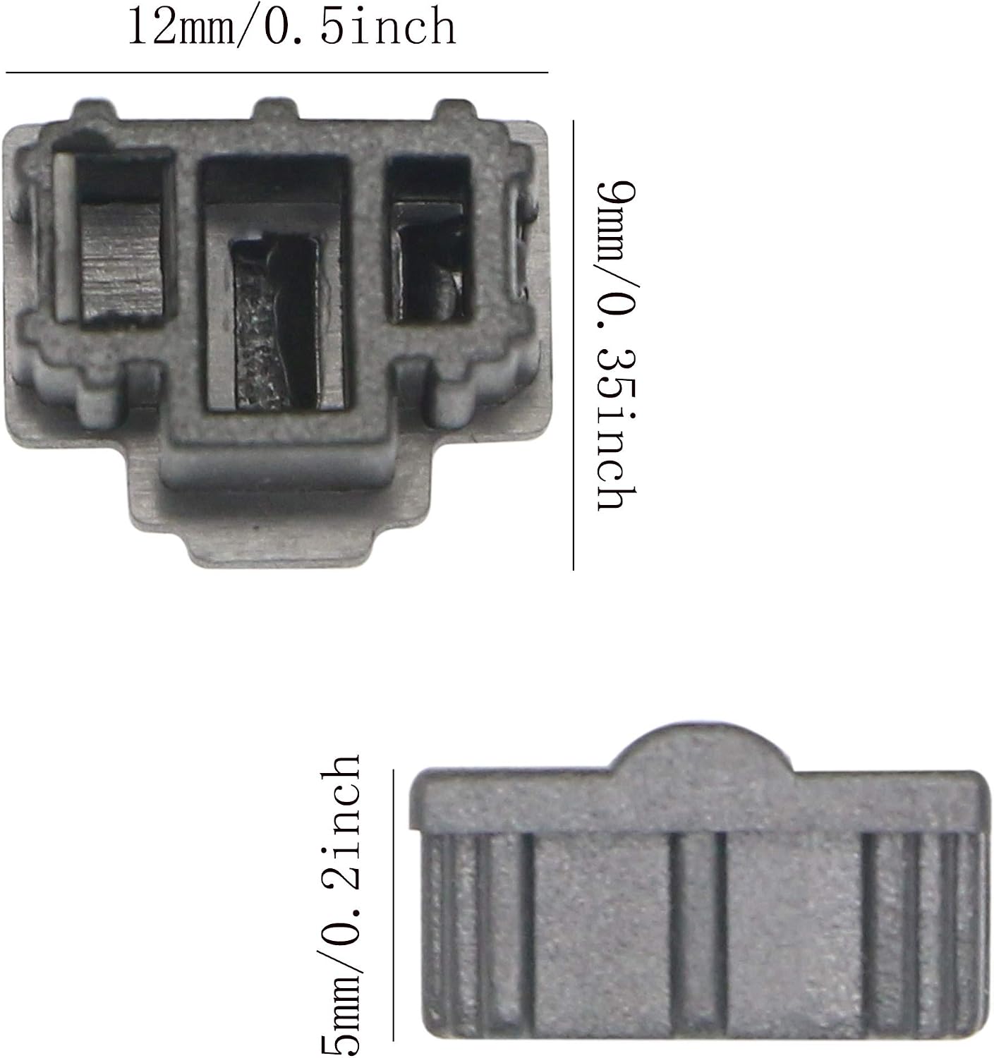 50PCS RJ45 Anti Dust Cover Cap Protector Protects Ethernet Hub Port by FENGQLONG (Black-Small)