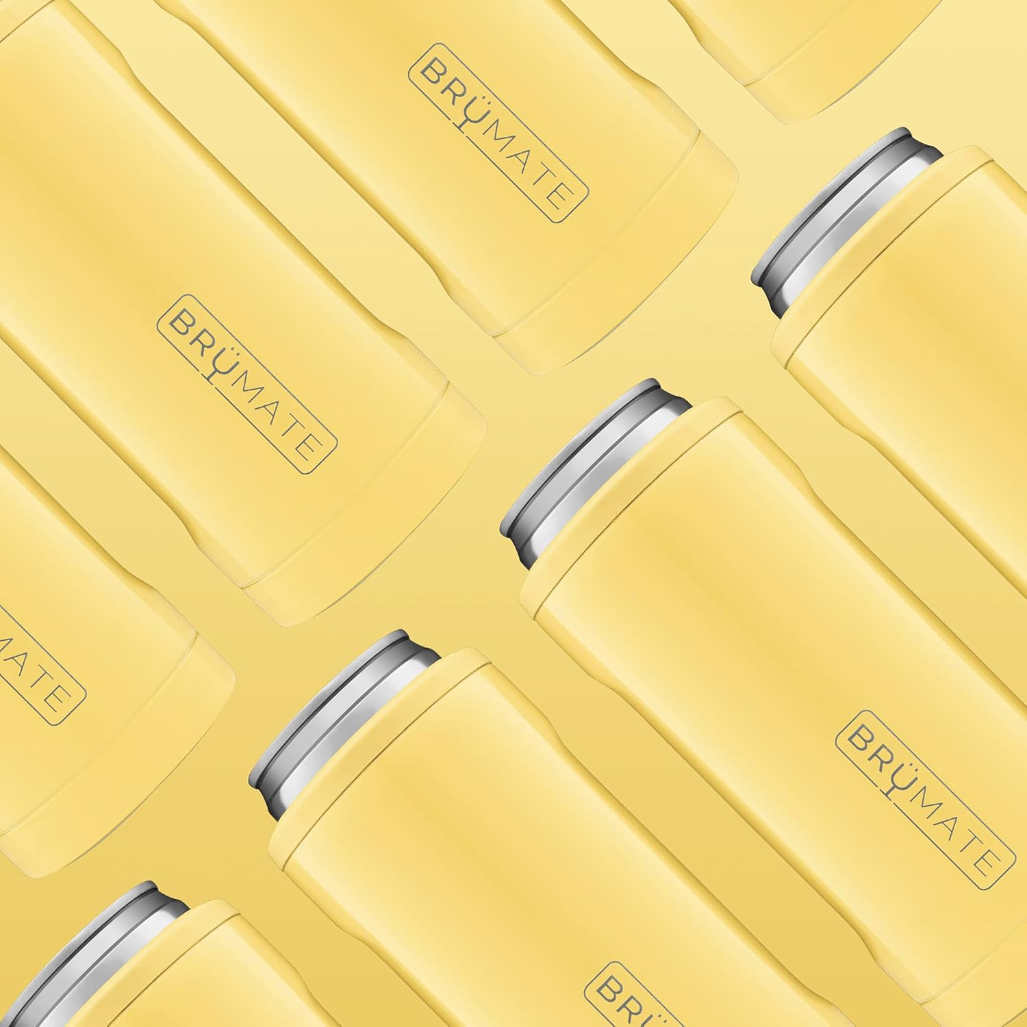 BrüMate Hopsulator Slim Double-walled Stainless Steel Insulated Can Cooler for 12 Oz Slim Cans (Daisy): Home & Kitchen