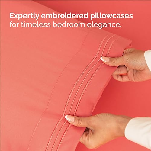 Miniatura 6 de Juego de sábanas individual XL, 3 piezas, sábanas para camas de dormitorios universitarios, sábanas de lujo de hotel, extrasuaves, con bolsillos