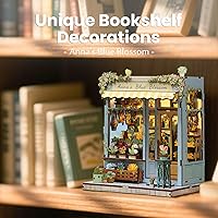 Vista 3 de Fsolis Kit de Rincón de Libro - Kit de Casa de Muñecas en Miniatura DIY Scene para Adultos, Rompecabezas 3D de Estantería 255 Piezas, Modelo de Casa