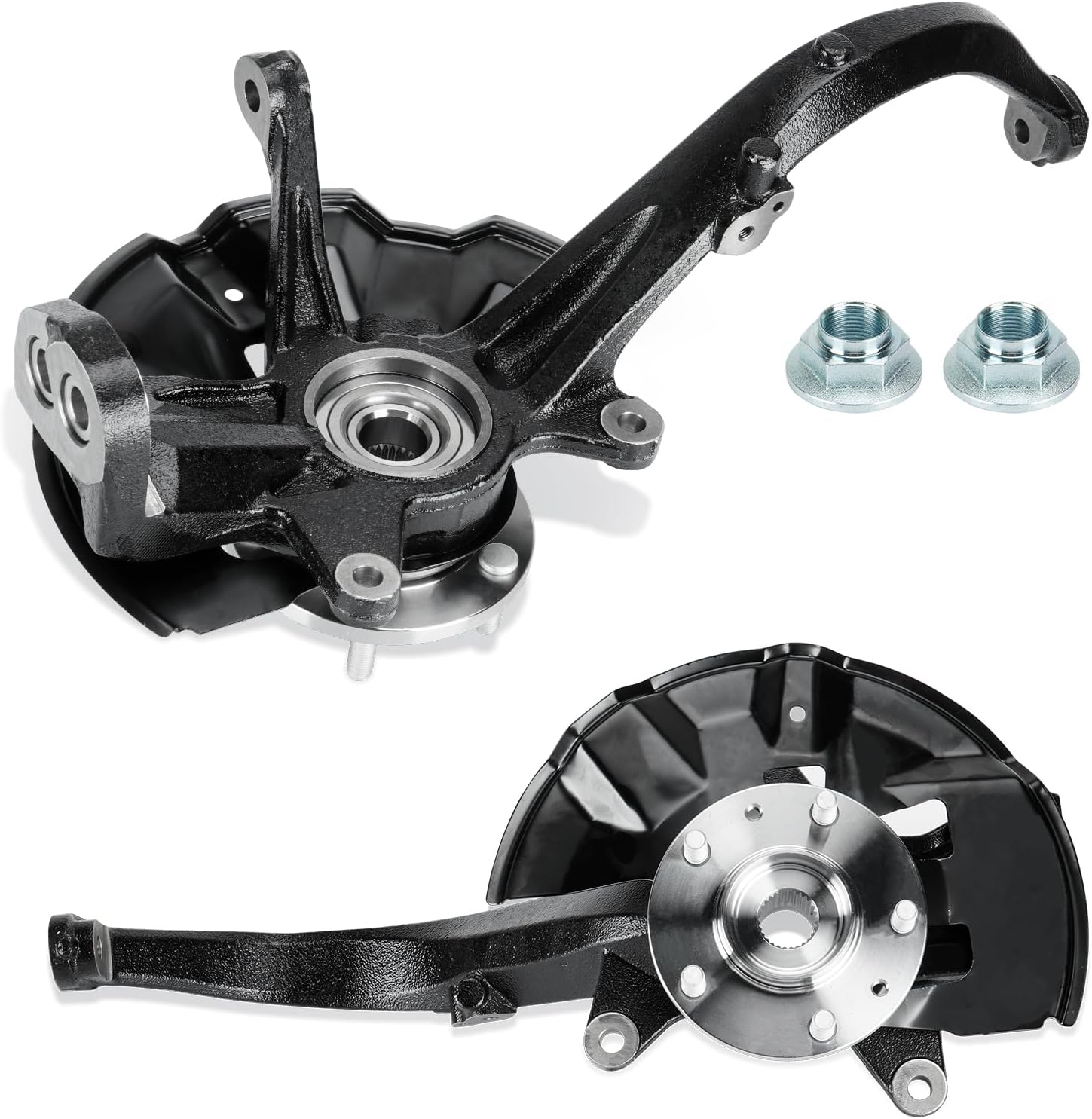 Front Left and Right Steering Knuckle & Wheel Bearing Hub Assembly for Ford Fusion 06-2012/for Lincoln MKZ 2007-12/for Zephyr 2006/for Mercury Milan 2006-11, for 698-409 698-408, Driver&Passenger Side