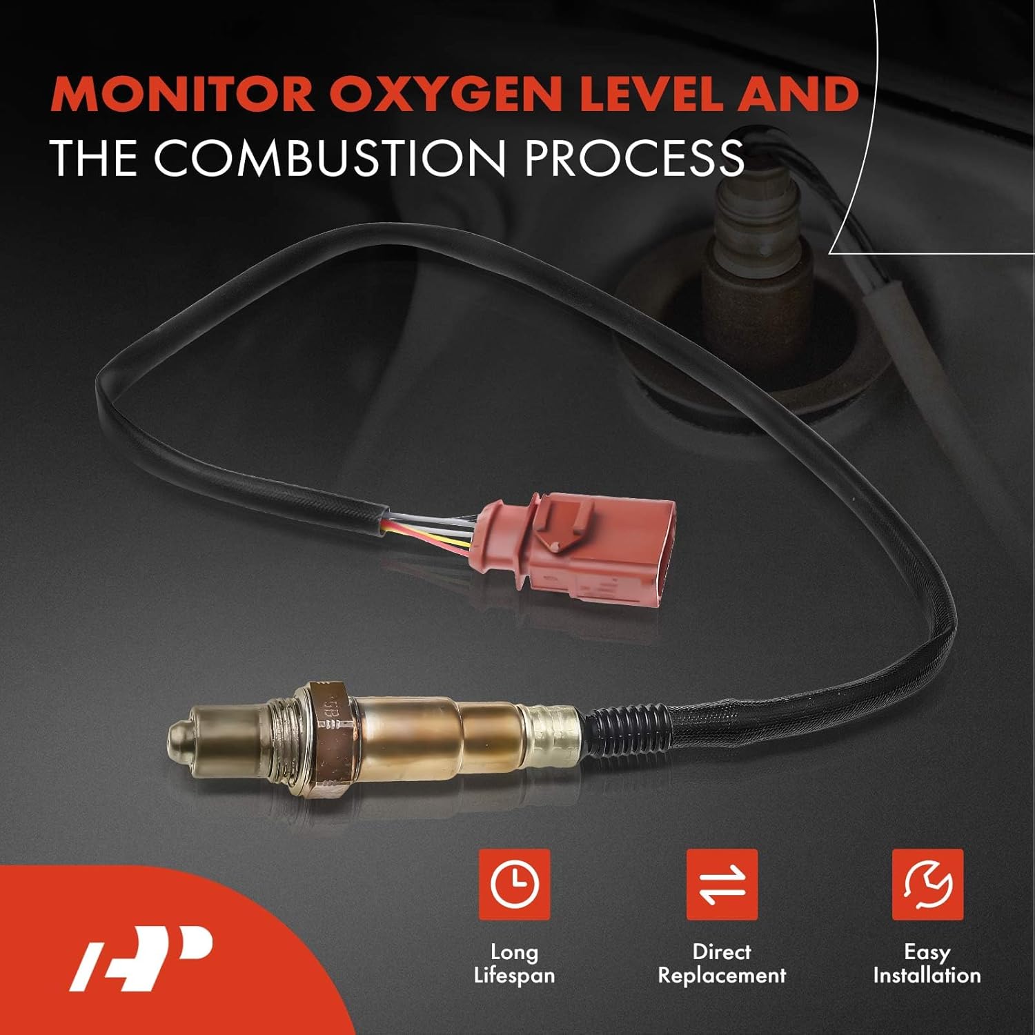 A-Premium O2 Oxygen Sensor Compatible with Audi A8 Quattro, S6 S7 S8 2013-2018, RS7 2014-2018, V8 4.0L, Upstream