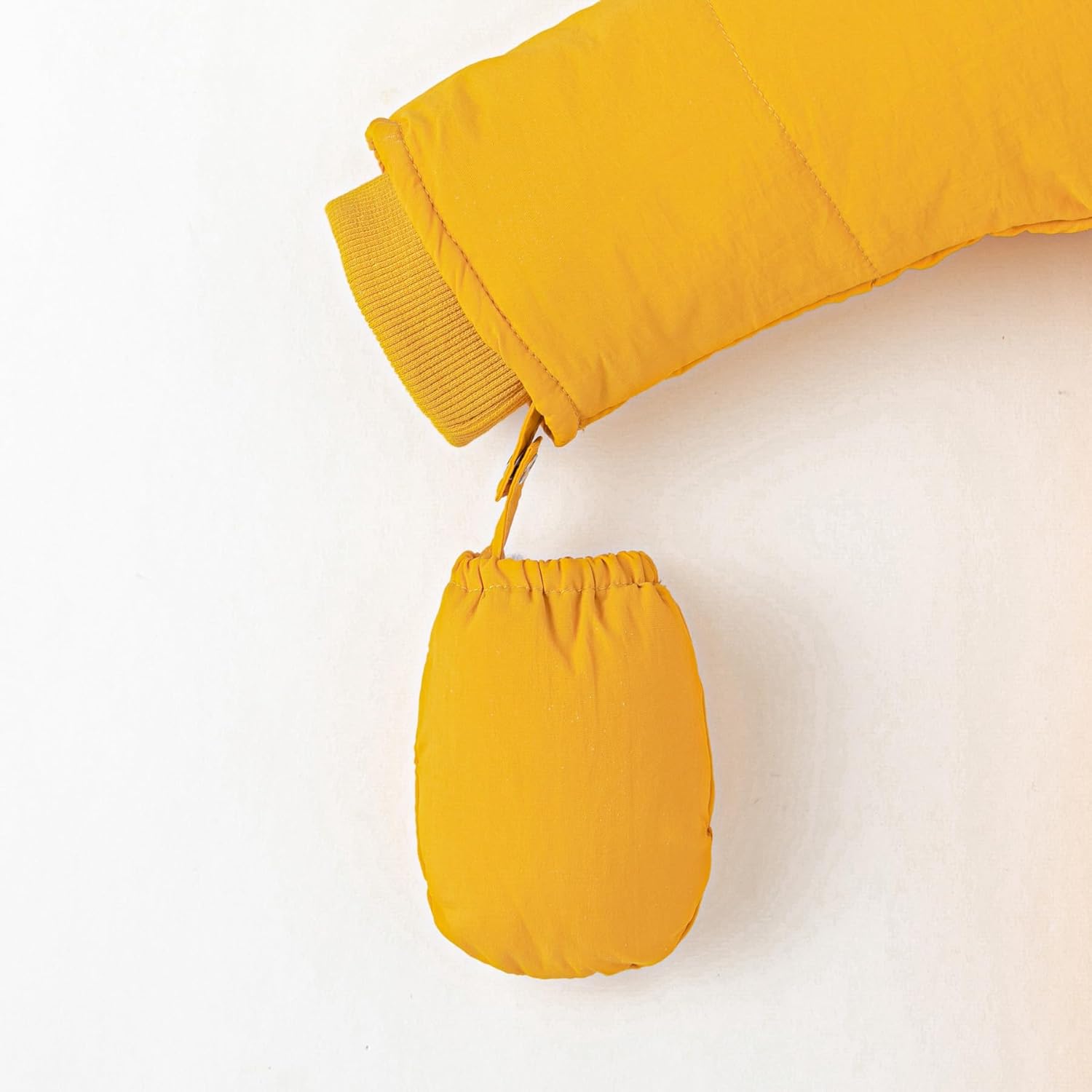 Simplee kids Baby Infant Boys Girls Snowsuit Winter Hooded Footed Warm Jumpsuit Outerwear with Gloves for 3-24 Months - Image 6