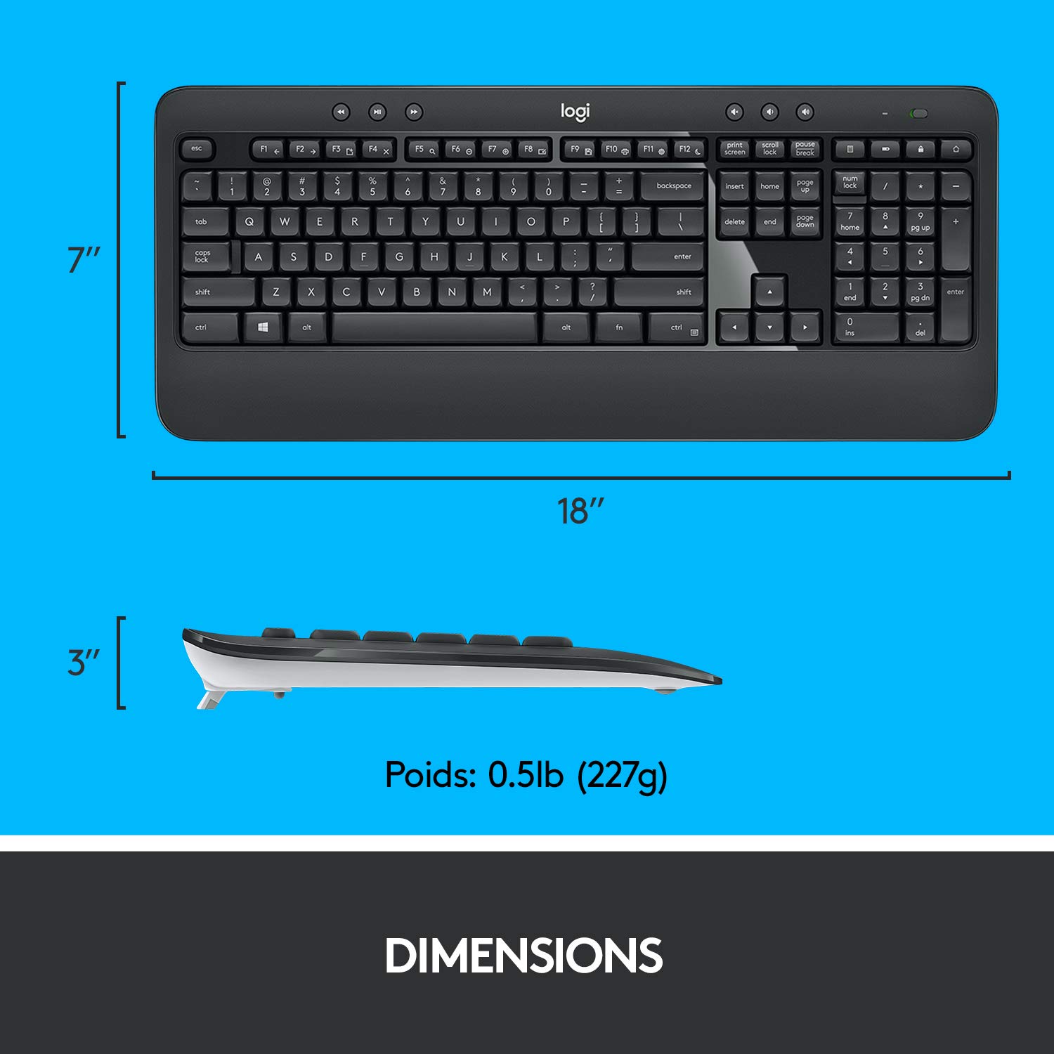 Logitech MK540 avancé clavier et souris sans fil COMBO - NLB AZERTY