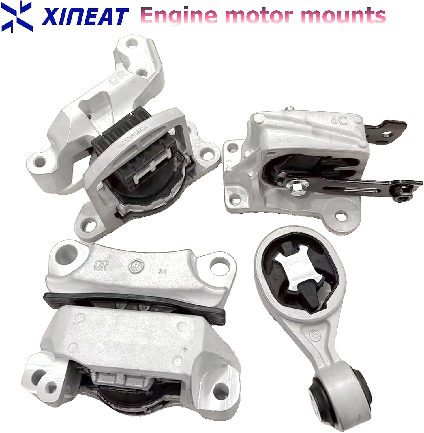 Engine Mount Fit for 2019 2020 2021 2022 2023 Altima 2.5L L4 Replace A4382 11210-6CA0A A4389 11350-6CA0A A4381 11220-6CA0A A4390 11360-6CA0A 4pcs XINEAT