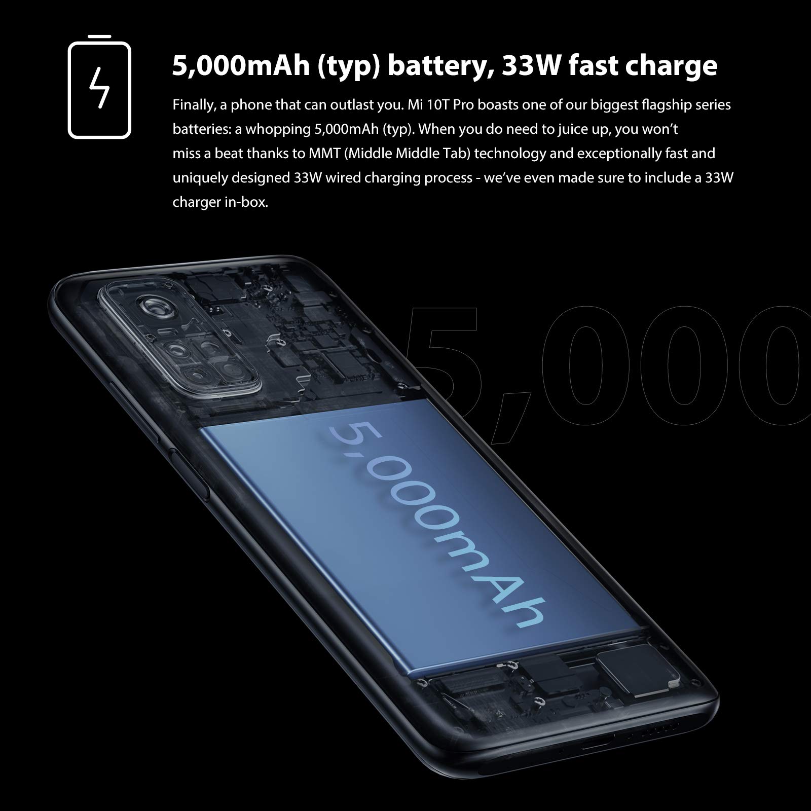 Xiaomi Mi 10T Pro Teléfono 8GB RAM + 128GB ROM, 6.67” Display Dot