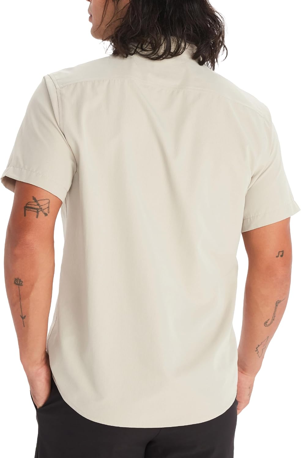 MARMOT Men's Aerobora Short Sleeve Button-Down Shirt - Lightweight, Packable, Quick-Drying UPF Protection - Image 2