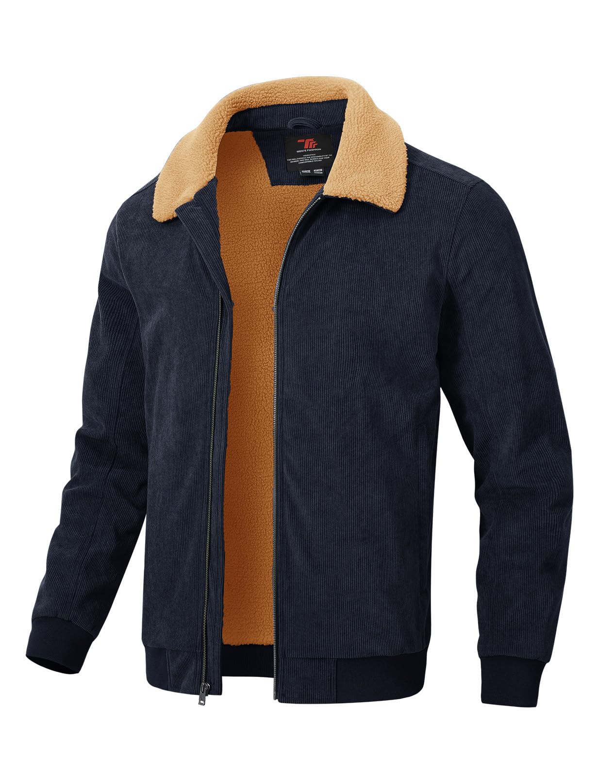 Rdruko Winterjacke Herren Warme Fleecejacke Sherpa Jacke Männer Winter Gefütterte Cordjacke