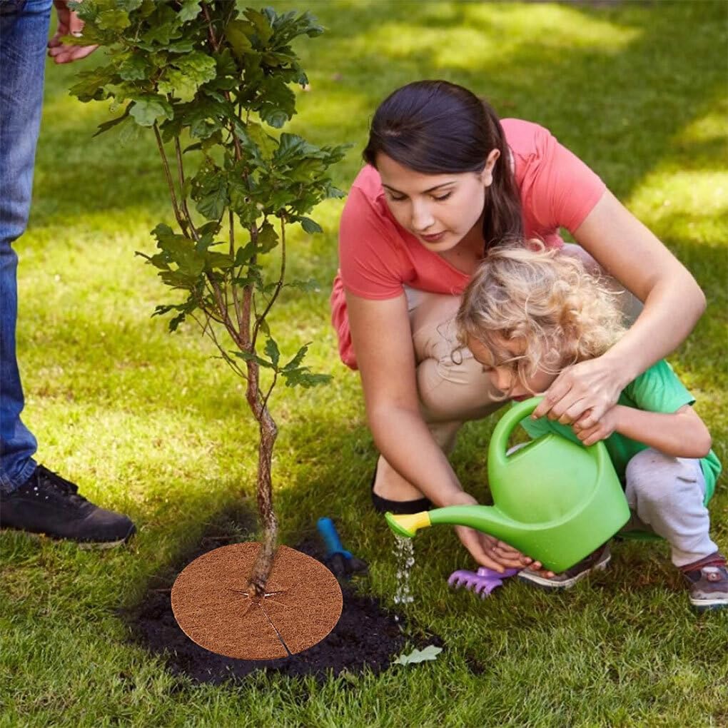 5 Disques En Fibre De Coco 20 Cm – Protection Hivernale Naturelle Pour Pots De Fleurs Et Plantes D'extérieur