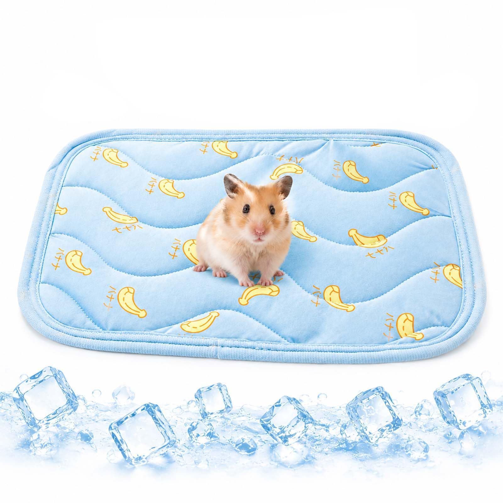 ZGDM-AI 2Pcs Guinea Pig Cage Liners Washable Rabbit Bedding Rat Bedding Absorbent Waterproof 31×21cm Small Pet Cooling Mat Guinea Pig Rabbit Hamster Chinchilla Reusable Cage Liner Cool Pad Blanket