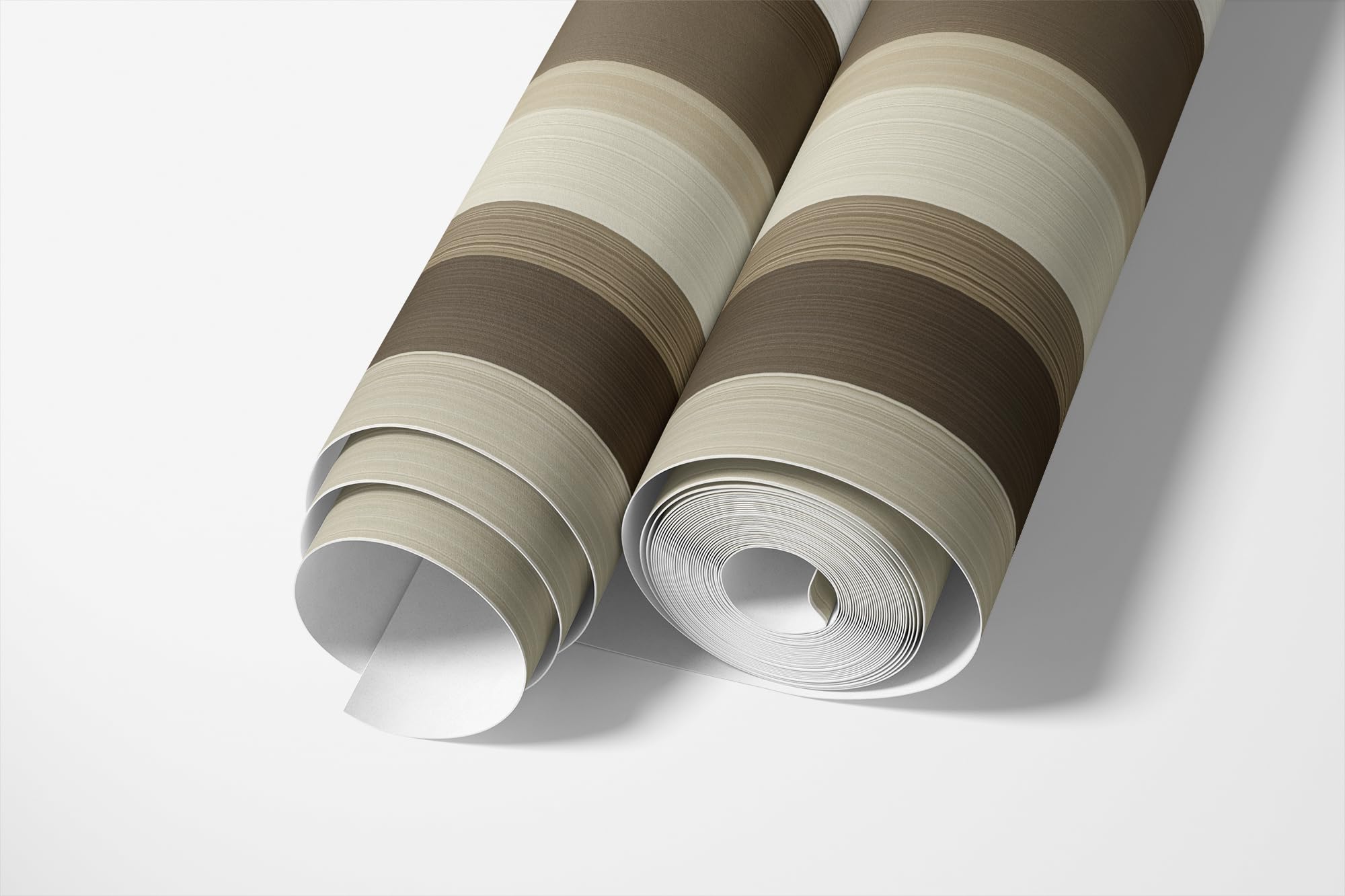 GP TONER Vliestapete Streifen Beige Braun Klassisch Modern Wohnzimmer Schlafzimmer Struktur Optik Abwaschbar UV-beständige Tapete 10m x 0,5m