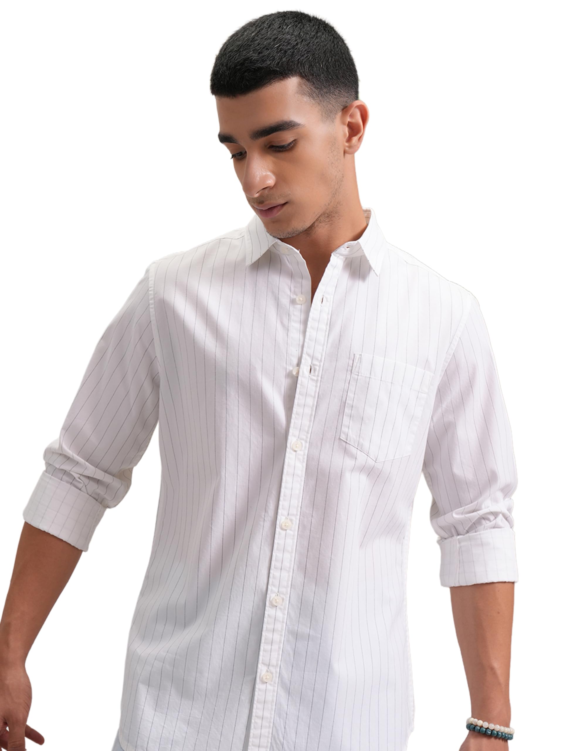 highlander Men's Striped Slim Fit Shirt-picture-42