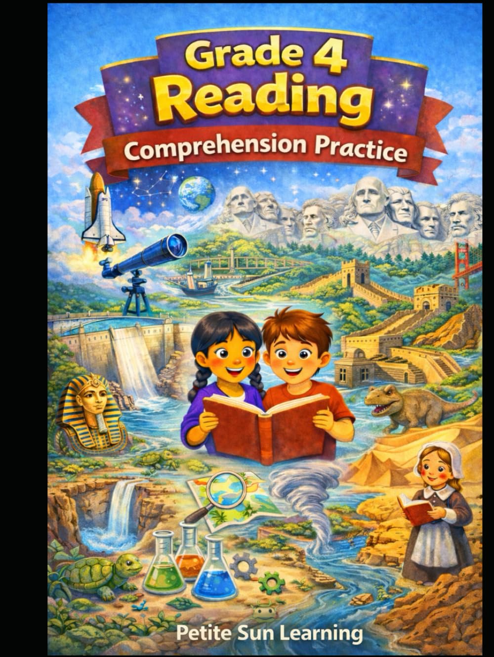 Grade 4 Reading Comprehension Practice: 55 Nonfiction Passages in Science, History, and Geography