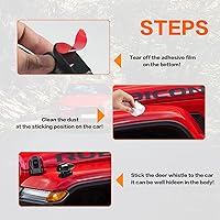 Vista 6 de 8 Piezas Silbato de Ciervo, Dispositivo de Silbatos de Advertencia de Ciervo para Automóvil, Dispositivos Repelentes de Silbatos de Ciervo, Silbatos