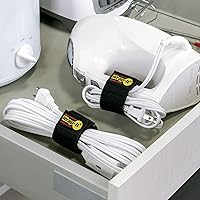 Vista 8 de Correas superelásticas Wrap-It Storage – 9 pulgadas (paquete de 10) – Correas elásticas para la gestión de cables de extensión, almacenamiento