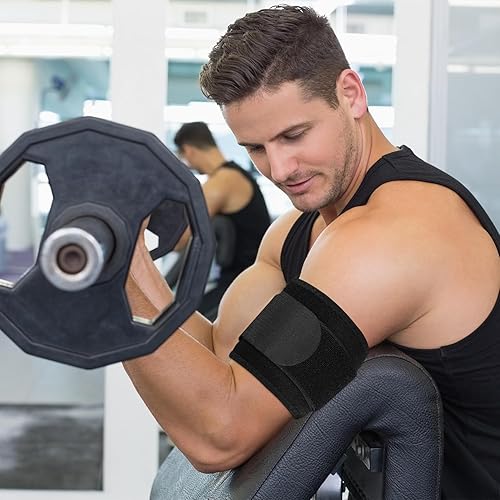 Miniatura 6 de supregear Soporte de compresión para tendinitis y tríceps, manga de compresión para tríceps para aliviar el dolor y tensiones musculares, soporte de