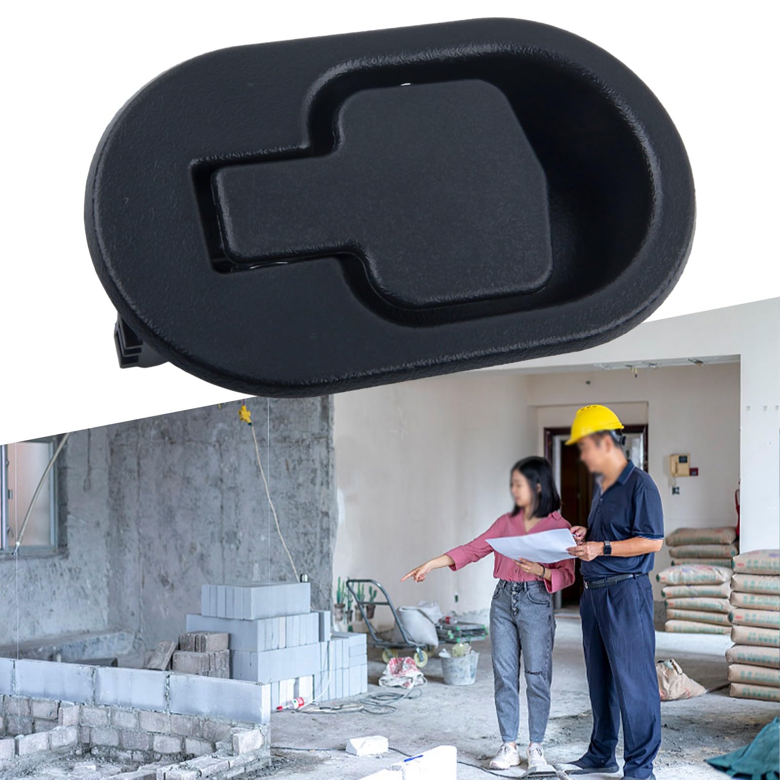 Maniglia Ovale Di Ricambio Per Poltrone Reclinabili - Universale, Nero, In Materiale ABS