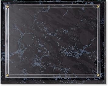 PaperDirect Marbled Black Wood Slide-In Certificate Wall Plaque