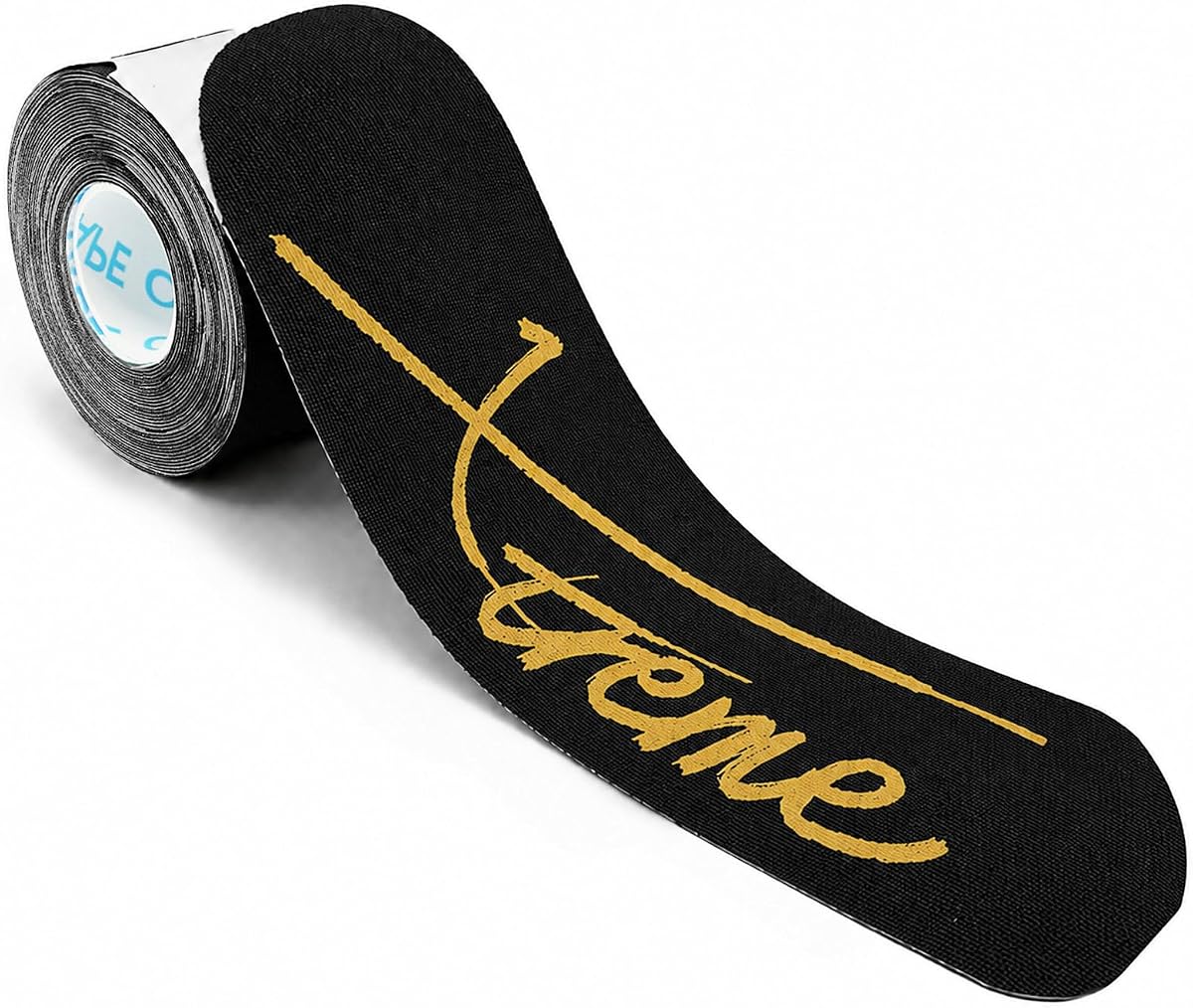 OK TAPE Kinesiology Tape Pearlescent Printed Precut 20 Strips, 2inx16.4ft | Xtreme Synthetic Kinesiology Tape for Knee Joint & Muscle Support,Durable and Breathable,Skin Friendly Black