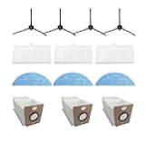 Replacement Accessories Kit For ILIFE A12 pro / V9 / V9 Pro Robot Vacuum,parts 4 Side Brushes 3 Mop Pads 3 Hepa Filters 3 dust bags