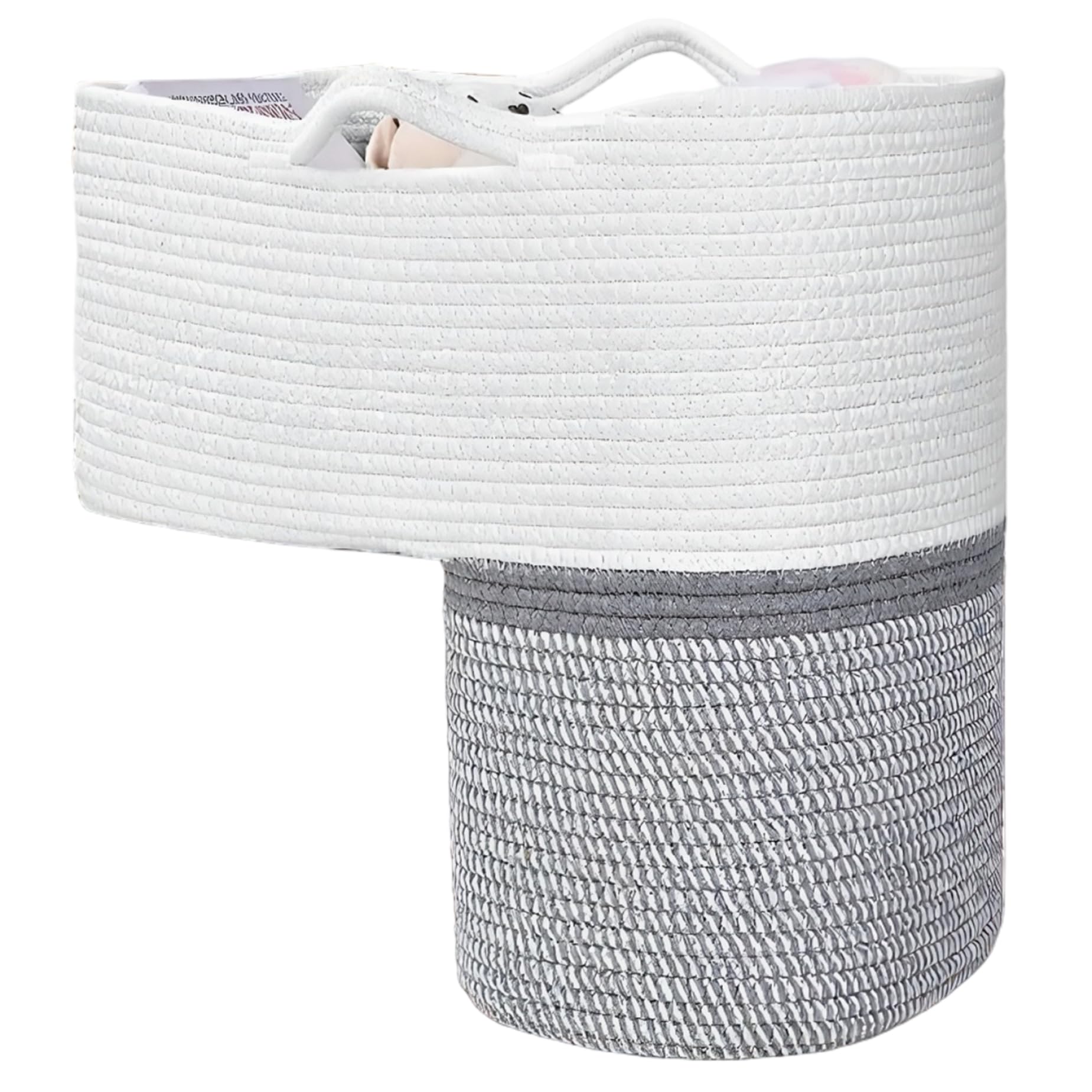 Cesta de escalera de gran capacidad lavable para ahorrar espacio y ordenar ropa