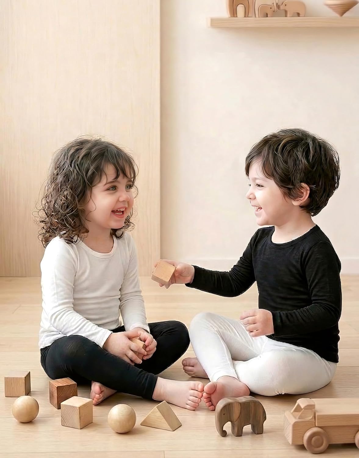 moimoln Premium Modal Ultra Soft Baby Base Layer Collection - Thin Breathable T-Shirt or Leggings