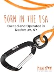 Mighty Paw Dog Leash - Anti Biting Dog Leash - Chew Proof Metal Cable - Ideal for Large Dogs and Teething Puppies - Braided Cord with Padded Handle - Six Foot Dog Leash - Dog Leash Cord - (Orange)
