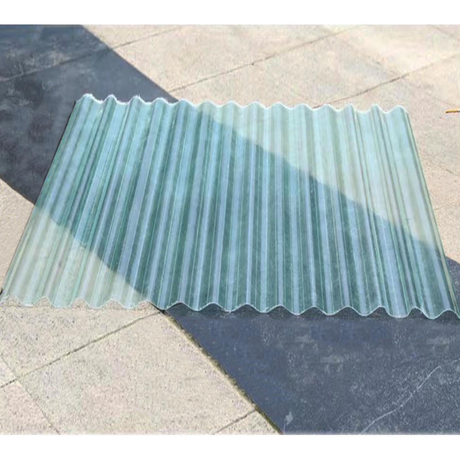 Láminas De Policarbonato Corrugado De Iluminación,Paneles Para Tejado De Plástico Transparente,Chapas Perfiladas Techo Impermeable,Hojas De Techo Silenciosas Autolimpiables,10Pcs-0.9x1.5m(35x59in)